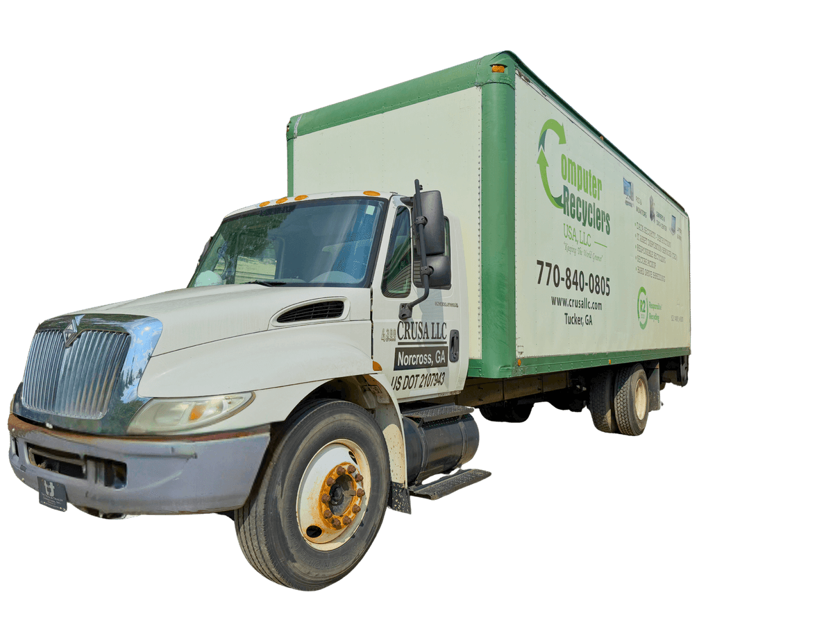Professional IT equipment pickup truck serving Atlanta area